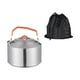 thumbnail image 1 of Hervidor de Agua para Camping, Hervidor de Acero Inoxidable para Viajes, Montañismo, Senderismo, 1.6L (Hervidor de Agua), 1 of 3