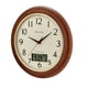 thumbnail image 1 of Reloj de pared Bulova C5006 con doble hora, 32 cm, pantalla de temperatura, 1 of 3