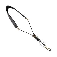 Bothyi - Arnés De Correa De Saxofón Gancho Giratorio De Metal Cuero De Pu Para Clarinete Oboes Negro