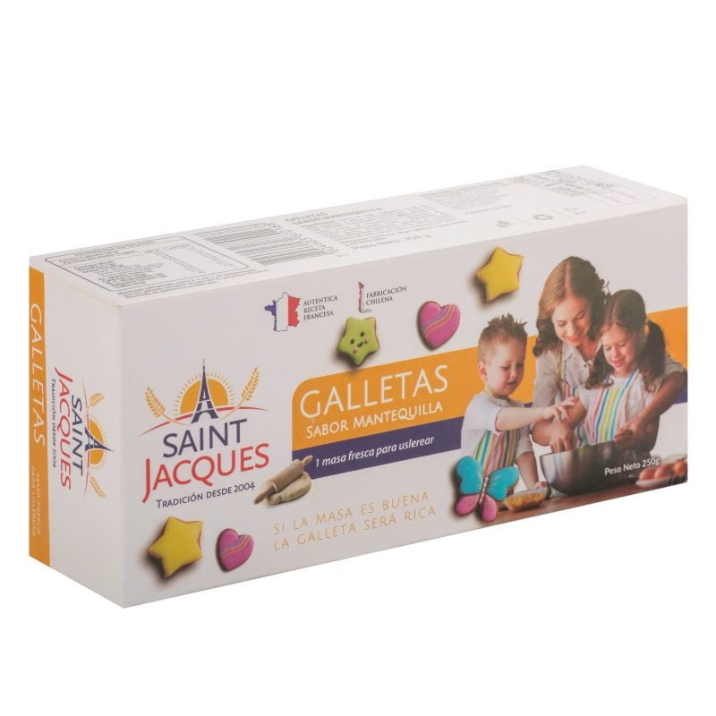 Masa Galleta Mantequilla 250 g Saint Jacques