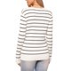 thumbnail image 3 of INSPIRE CHIC Suéter Casual para Mujer con Cuello Redondo a Rayas Hueco Trabajo Otoño Invierno Suéteres de Moda M Blanco, 3 of 6