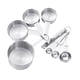 thumbnail image 3 of Juego De 8 Cucharas Y Tazas Medidoras, Cucharadita De Café Para Comida Líquida Seca, Barra De Cocina Plateada, 3 of 5