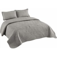 Genérico - Cubrecama Verano Quilt Sólido 2 Plazas