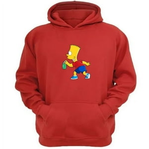 Genérico - Polerón Canguro Travieso Amarillo Dibujos Animados Rojo Talla M Unisex