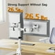 thumbnail image 3 of Soporte de Escritorio Ergear para Monitores Dual 13 a 34 Pulgadas Blanco, 3 of 3