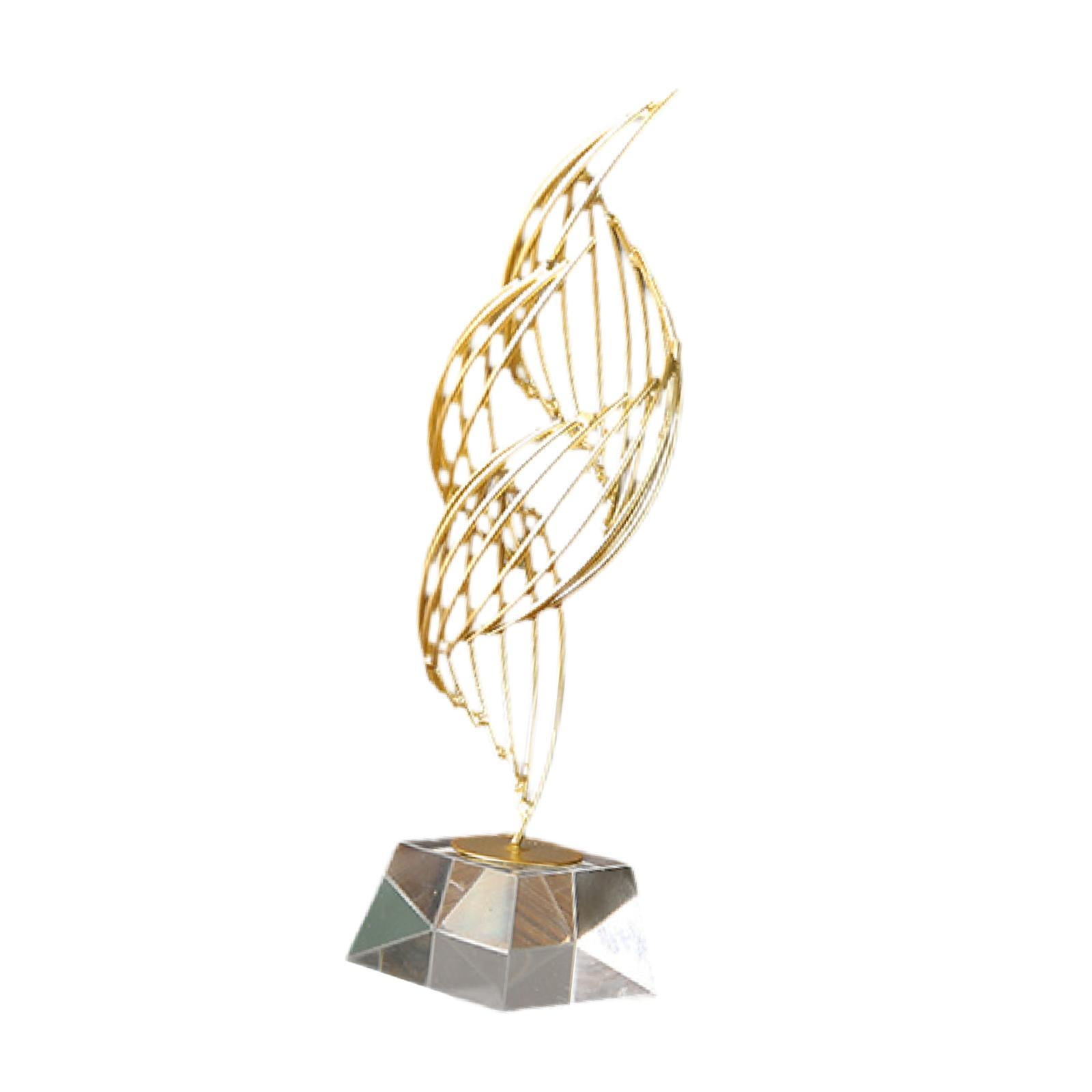 Bothyi - Estatua Abstracta De Arte, Decoración De Escritorio Única Para Dormitorio, Estante, Entrada, Pequeña, Transparente