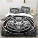 thumbnail image 1 of Satanic Satan Devil Bedding Set Boys Girls Size Duvet Cover Pillowcase Bed Kids Adult Fashion Home Textileextile Bed Sheets, 1 of 5