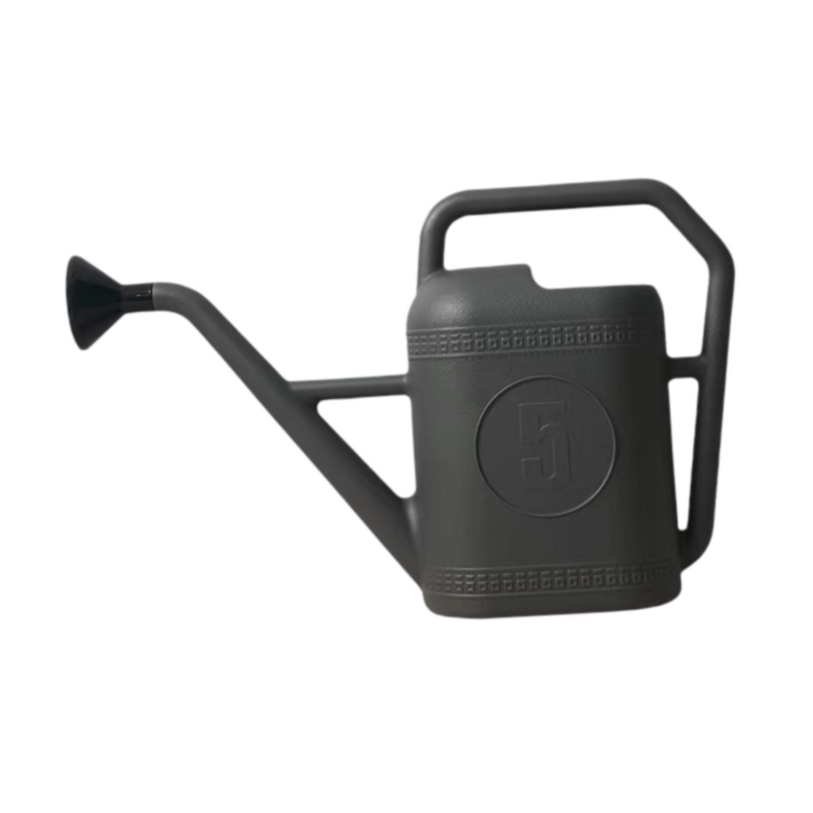 Ioensy - Regadera Para Casa, Con Mango Ergonómico, Para Parterres, Patio, Botella Rociadora, 5 L, Color Gris