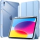 thumbnail image 1 of Funda JETech para iPad A16, 11.ª y 10.ª generación, azul, trasera transparente, 1 of 3