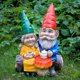 thumbnail image 1 of Escultura Smadeer de Gnomos en Pareja 16x12x22 cm para Exterior, 1 of 6