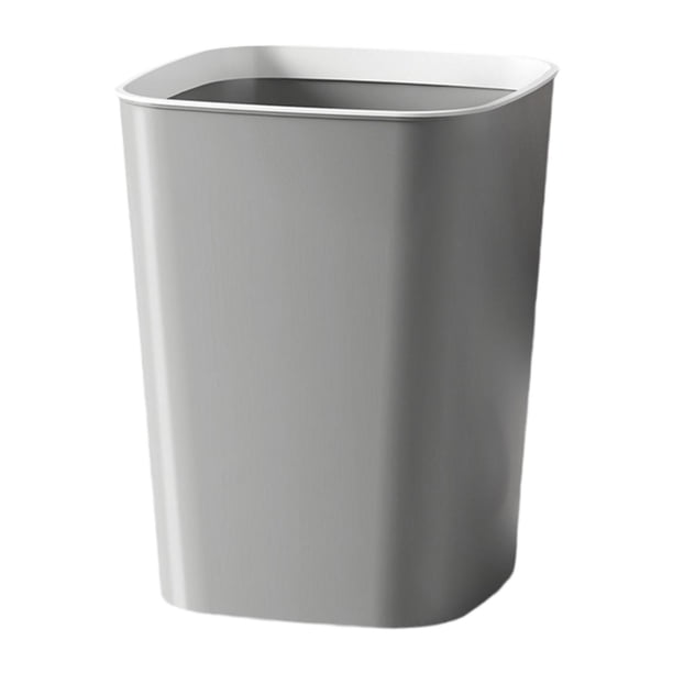 Bote de Basura Bote de Basura Área Estrecha Uso doméstico Contenedor de Basura portátil Cesta de Basura para Dormitorio Oficina Sala de Estar Escritor Gris 12 L