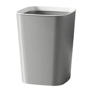 Magideal - Bote De Basura Bote De Basura Área Estrecha Uso Doméstico Contenedor De Basura Portátil Cesta De Basura Para Dormitorio Oficina Sala De Estar Escritor Gris 12 L