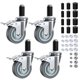 thumbnail image 1 of Caster Wheels HOLKIE, vástago expansible de 4 pulgadas con candado, juego de 4, 1 of 9
