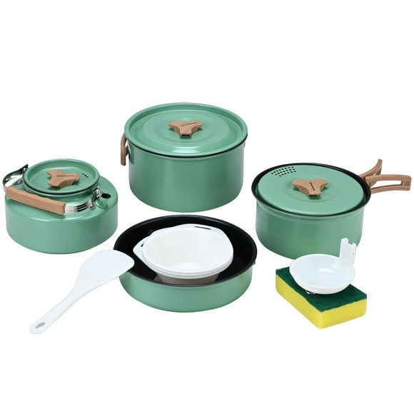 Set Ollas Aluminio Anti-Adherente 4 Piezas Turquesa