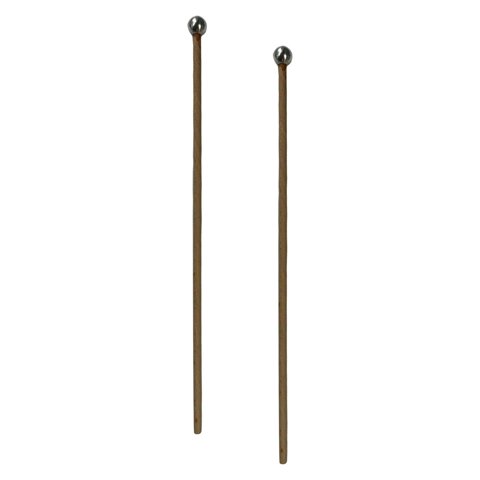 Magideal - 2 Piezas Glockenspiel Mazo Vibráfono Mazos Principiantes Mazo De Xilófono Palo De Percusión Para Marimba Percusión Bloque De Madera , Cabeza Larga Y Cabeza Larga Y Redonda
