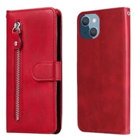 Gangxun - Funda Con Cremallera Para Iphone 13 Mini, Carcasa Cartera De Cuero Pu Con Soporte Y Tarjetero