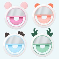 Genérico - Set 3 Flash Aro Led Selfie Celular Recargable Portátil Lau