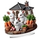 thumbnail image 3 of Decoración De Huevos De Pascua Con Forma De Conejo, Manualidades 2D, Adorno De Conejo Para La Ventana De La Cocina, Estilo Pasarela C, 3 of 5