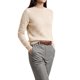 thumbnail image 4 of INSPIRE CHIC Suéter de Mujer de Punto con Cuello Redondo de Manga Larga, Dobladillo Elástico, Capa Base para Otoño e Invierno, Top de Punto Acanalado Casual XL Beige, 4 of 6