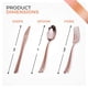 thumbnail image 3 of Juego de cubiertos desechables Stock Your Home, 75 piezas, oro rosa, 3 of 9