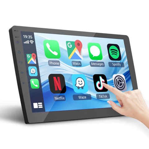 Haudio - Audio Estéreo Para Coche De 9 Pulgadas, Doble Din, Con Carplay Inalámbrico Y Android