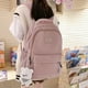 thumbnail image 1 of No pendant Waterproof Teenage Bookbag Nylon Rucksack Fashion Girl Backpack Women Shoulder Bag High School Schoolbag Black, 1 of 3