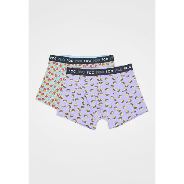 Bóxer Hombre Bipack Print Gris Corona