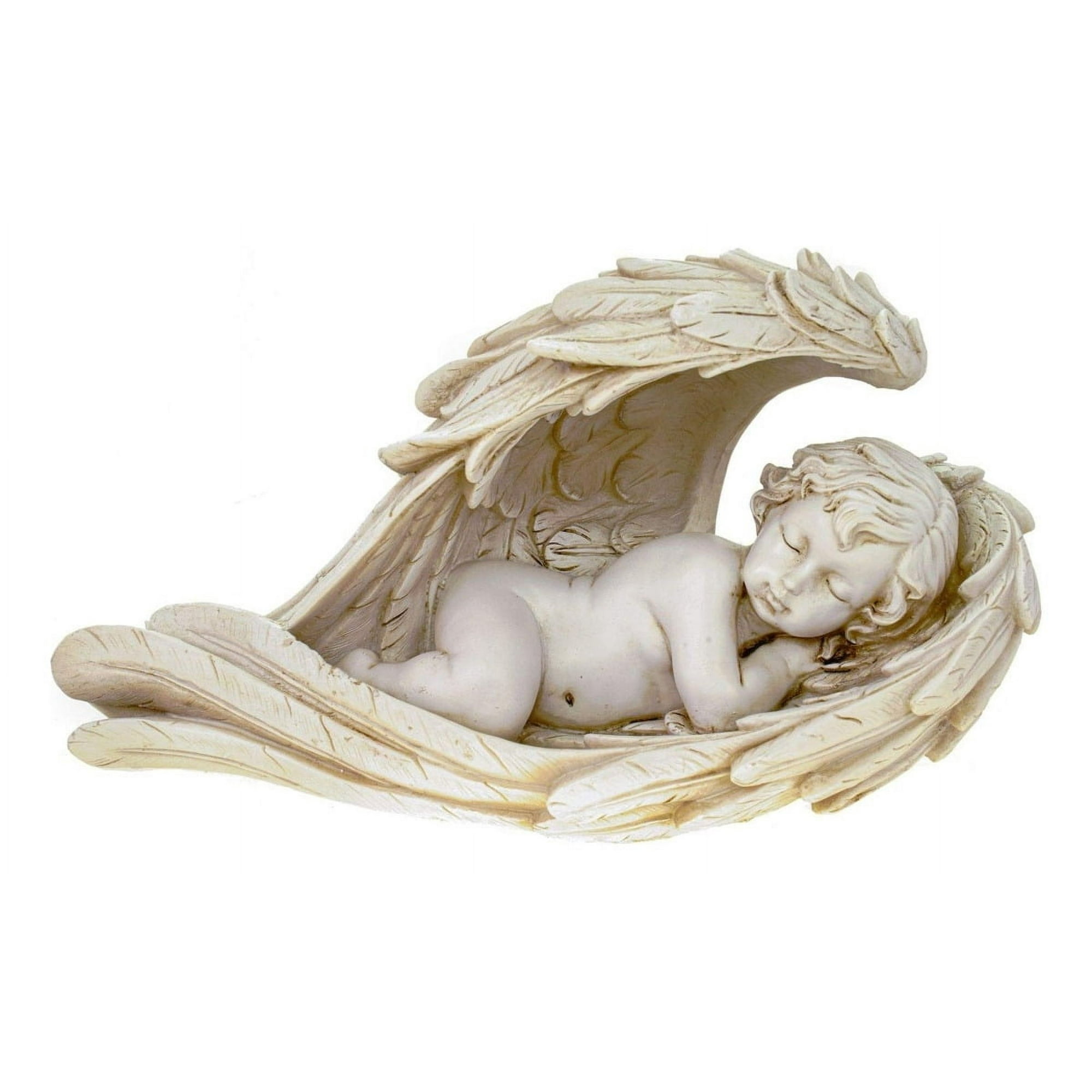 Genérico - Set 2 Estatua Angel Querubin Decoracion Sala Jardin Lau