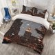 thumbnail image 1 of 3pcs New York Christmas Eve Scene Digital Print Set Polyester Light Beige-Friendly Fabric, 1 of 1