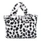 thumbnail image 2 of Bolso de Mano de Leopardo/Cebra para Mujeres, Bolsa de Piel Sintética de Pelo, Blanco con Motivo de Leopardo, 2 of 3
