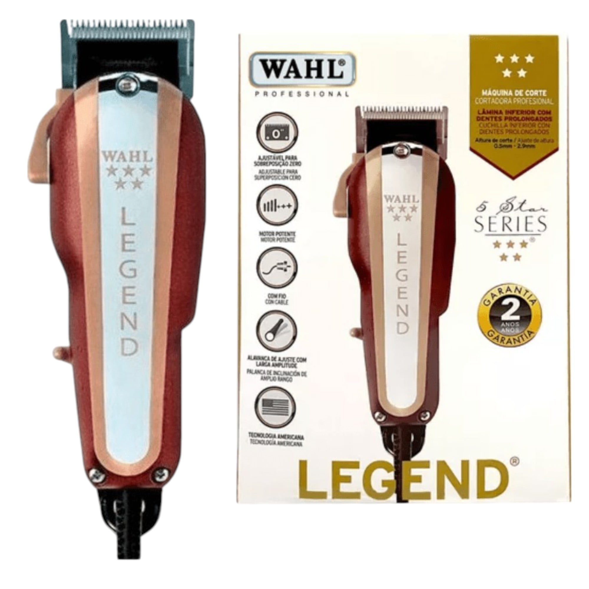 Máquina Cortapelo Wahl Magic Clip Profesional Con Cable