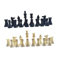 Magideal - 32 Piezas De Ajedrez, Figuras De Resina, Peones De Repuesto, Juguetes Educativos Estándar Internacionales, Juego De Entrenamiento Cerebral Adecuado Pa Rey De 95 Cm