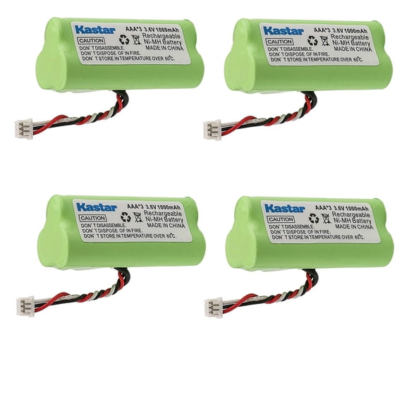 Batería Kastar AAA recargable Ni-MH de 3,6 V y 1000 mAh, paquete de 4