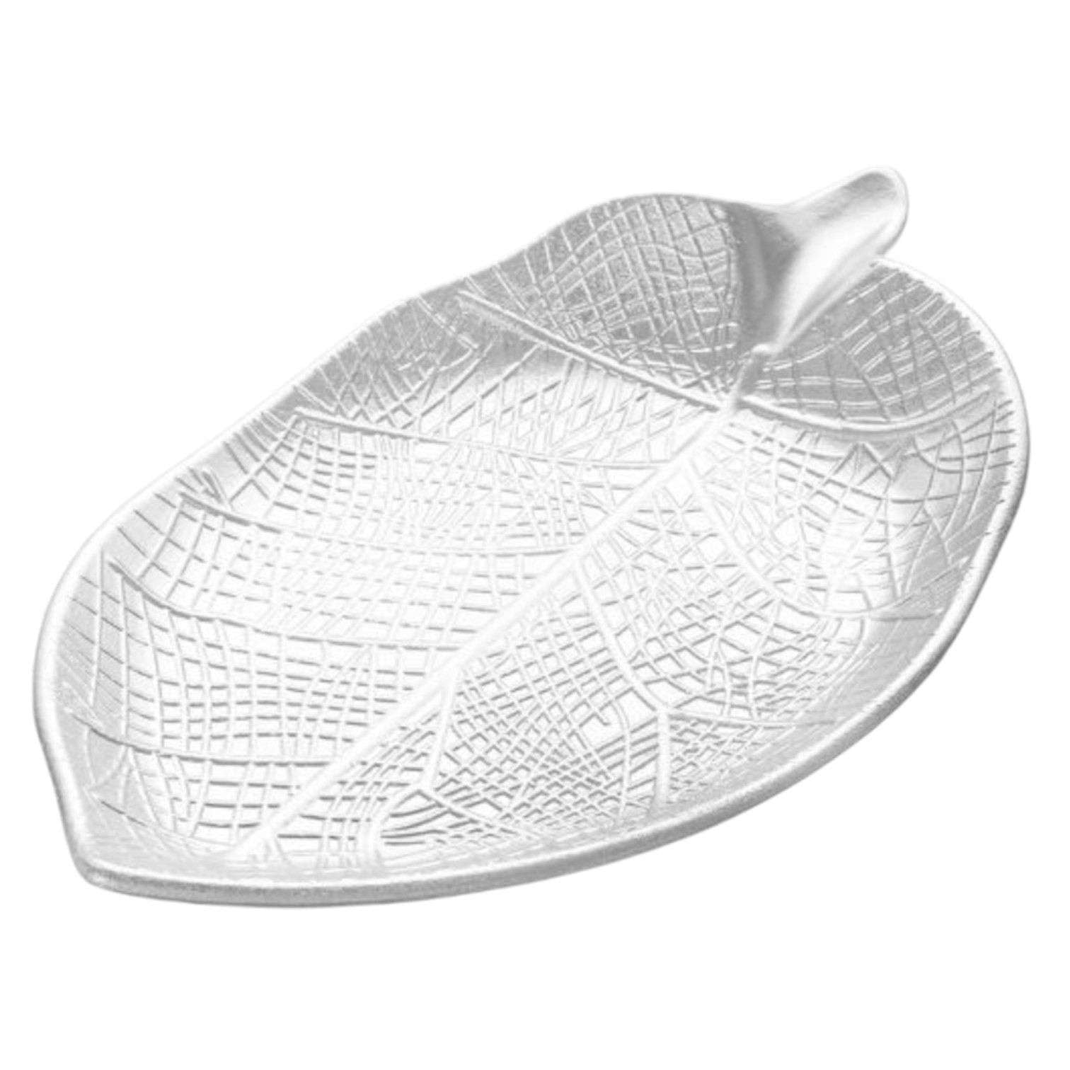 Oem - Bandeja De Frutas Verduras Frutero Centro De Mesa Hoja Plata