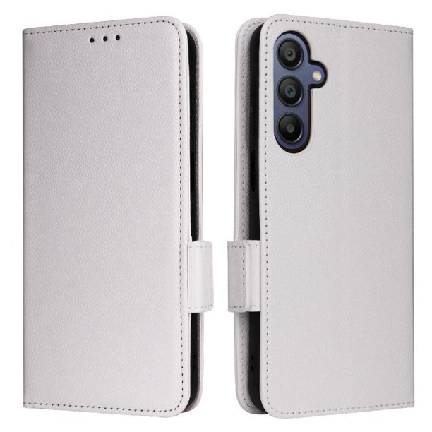 Funda Cartera para Samsung Galaxy A17 4G/5G Tapa Flip con Ranuras y Soporte Blanco