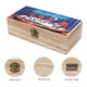 thumbnail image 3 of Las Pasas de California Caja Organizadora de Madera Rústica - Caja Decorativa Multifuncional para Escritorio, Hogar, Oficina, Joyas y Manualidades, 3 of 6
