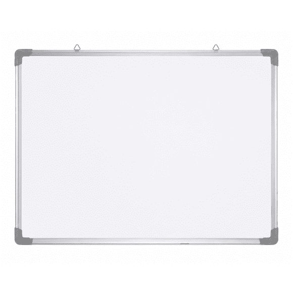 Pizarra Blanca Acrílica Doble Cara 70x100 cm con Marco de Aluminio | Tablero Borrable para Oficina, Colegio, Universidad y Hogar