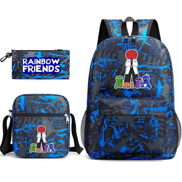 RF Multi-compartment Backpack Set For Outdoor Sports Travel Clutch Bag Crossbody Chest Bag Large-capacity Backpack Set
