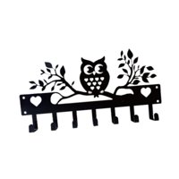 Bothyi - Soporte Para Llaves De Pared, Gancho Organizador Resistente De Hierro Para Dormitorio, Cocina, Puerta, Búho