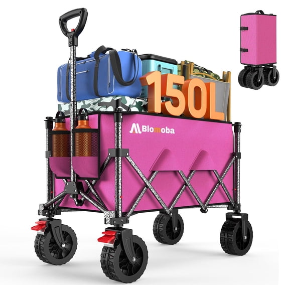 Carrito utilitario plegable Blomoba 150 L rosa