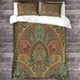 thumbnail image 3 of Juego De Funda Nórdica Estilo Marroquí Con Estampado 3d Juego De Ropa De Cama Con Características Regionales Microfibra Suave 2 Fundas De Almohada Cremallera Oculta, 3 of 3