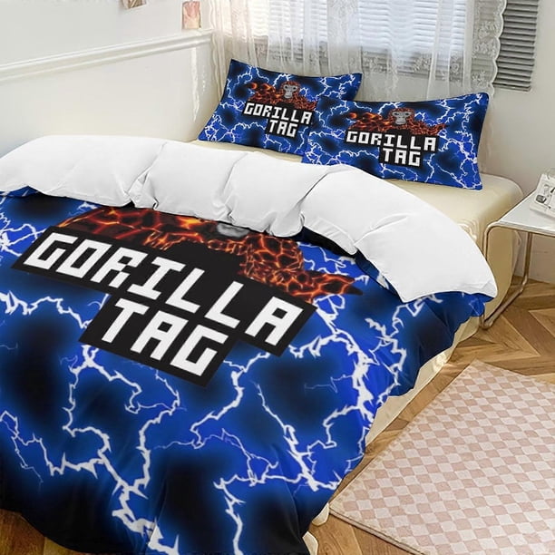 Game Gorilla Tag3-Piece Bedding Set Soft Wa And Comfortable Bed Set Bed ee