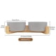 thumbnail image 2 of Cerámica perro y gato cuenco con soporte de madera antideslizante esmalte mate ponderado alimento agua conjunto para gatos y perros pequeños 13.5OZ, 2 of 3