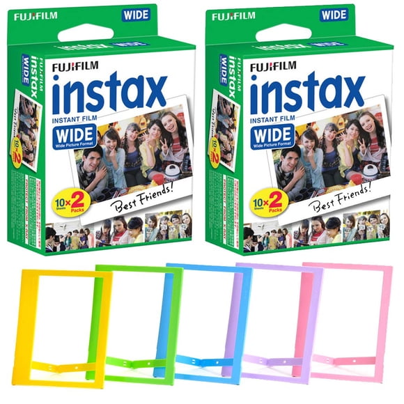 PHOTO4LESS Fujifilm Instax Wide Película Instantánea 40 Disparos Paquete