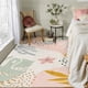 thumbnail image 5 of Alfombra Lahome rosa de 160 x 230 cm, lavable y antideslizante, para sala de estar, 5 of 7