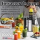 thumbnail image 2 of Extractor Exprimidor Jugos Eléctrico 1000W de Potencia Frutas Verduras, 2 of 11