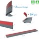 thumbnail image 2 of Tapón de puerta Hojoy, 2 unidades, ajustable, 5 x 100 cm, color gris, 2 of 7