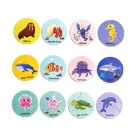 Bothyi - Rompecabezas De Animales Para Niños De Preescolar, Regalo Educativo, Rompecabezas De Animales Marinos