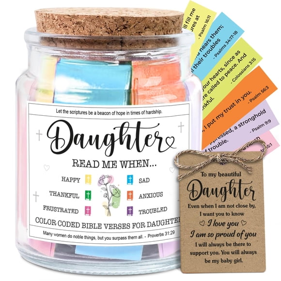 Tarro Decorativo De Vidrio Para Escritura Regalo De Neweeven Daughter