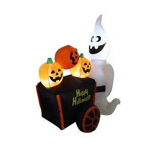 Bothyi - Carrito Inflable De Halloween Con Diseño De Calabaza Para Patio Y Césped.